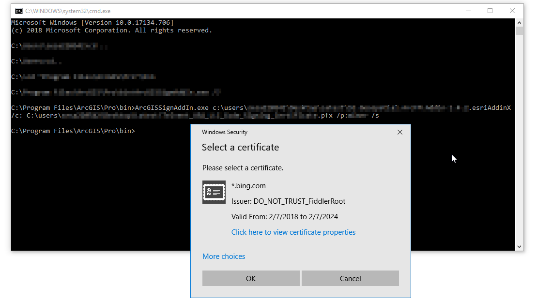 arcgissignaddin cmd line dialog